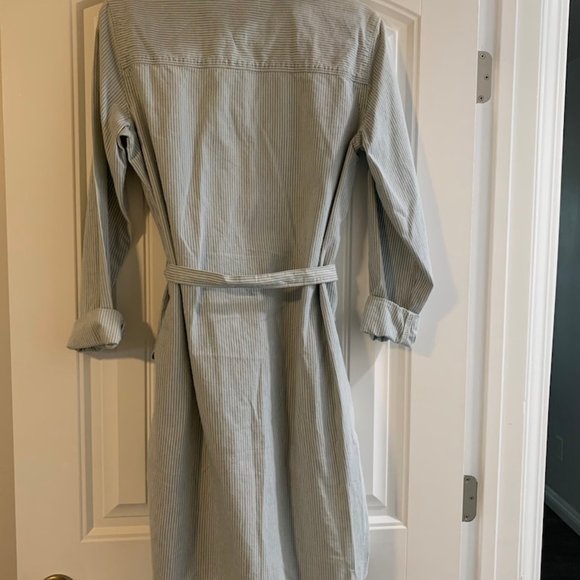GAP Shirtdress in Engineer Stripe Chambray - Picture 3 of 5